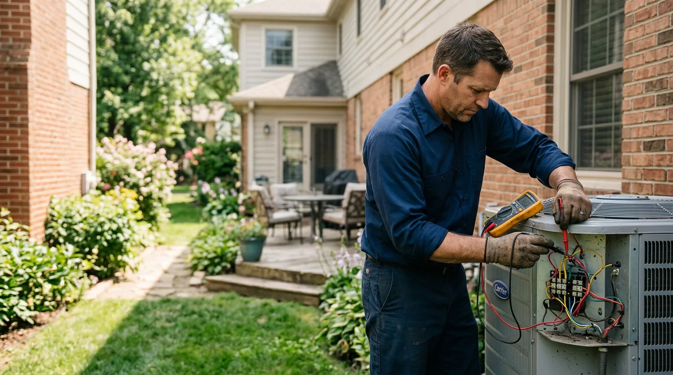 HVAC technician working near Morton, MS